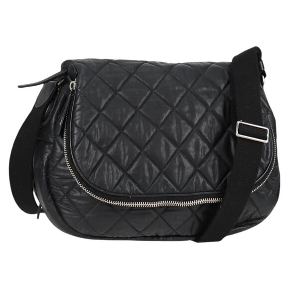 CHANEL Cococoon Shoulder Bag Nylon Black CC Auth - Picture 1 of 15
